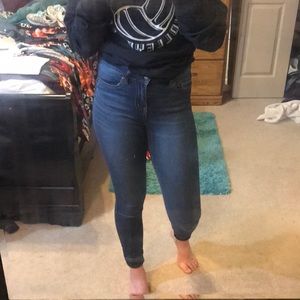 Dark Wash High-Rise Jeans